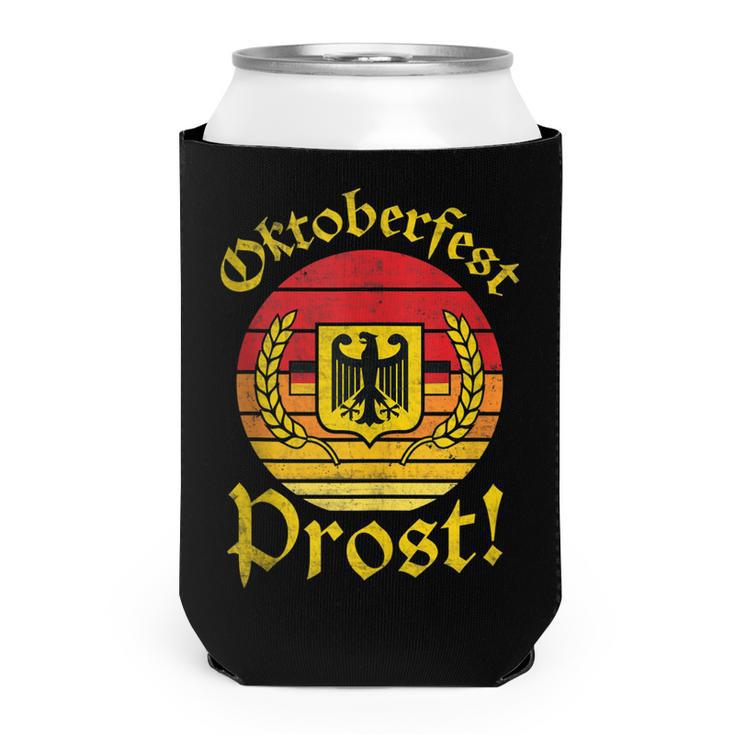 Retro Prost  Men Women German Eagle Vintage Oktoberfest  Can Cooler