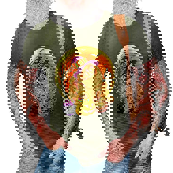 Halloween Pomeranian Dog Moon With Pumpkin Funny Gifts Women 3D Print Casual Tshirt Halloween Pomeranian Dog Moon With Pumpkin Funny Gifts Women 3D Print Casual Tshirt