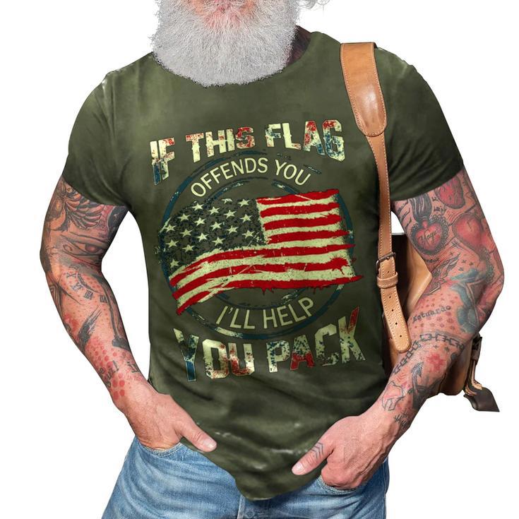 If This Flag Offends You 3D Print Casual Tshirt