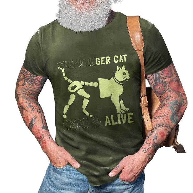 Physicists Scientists Schrödingers Katze Gift V3 3D Print Casual Tshirt