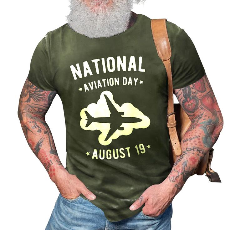 Cool Public Holidays Shirt - Flight Airplane Print Tee Gift 3D Print Casual Tshirt
