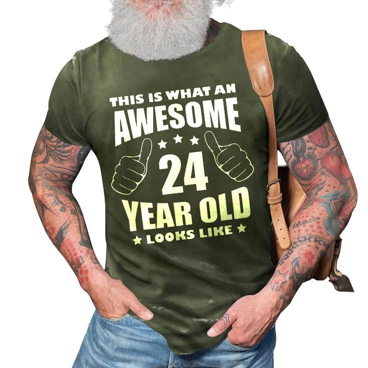 24Th Birthday Awesome Gift For Her 24 Year Old Daughter 1997  3D Print Casual Tshirt