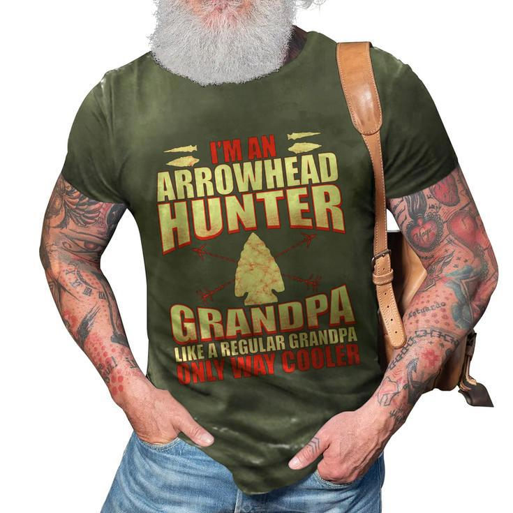 Arrowhead Hunting Funny Arrowhead Hunter Grandpa V2 3D Print Casual Tshirt