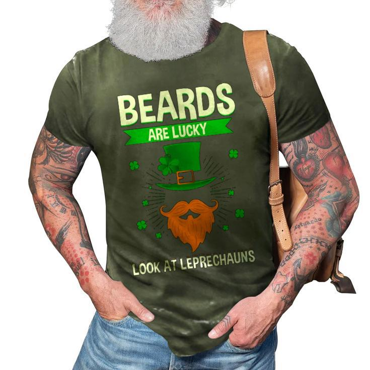 Beards Are Lucky 3D Print Casual Tshirt
