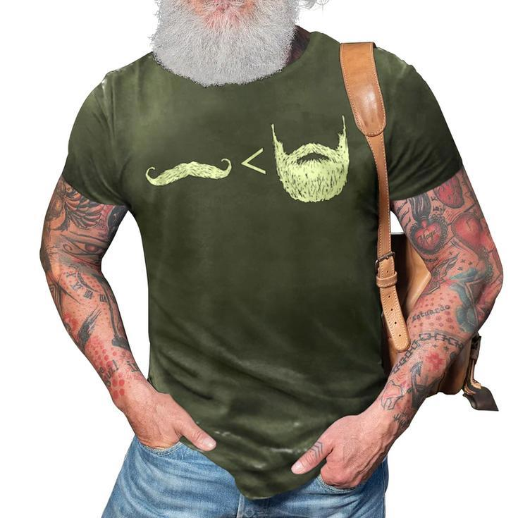Beards - Greater Than Mustaches 3D Print Casual Tshirt