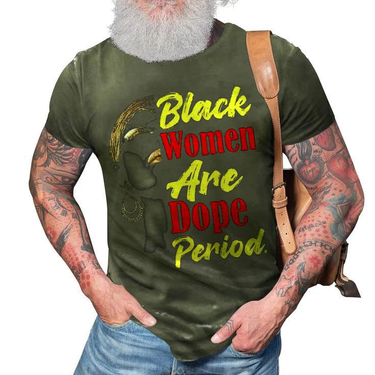 Black Women Are Dope Period  Graphic Design Printed Casual Daily Basic 3D Print Casual Tshirt