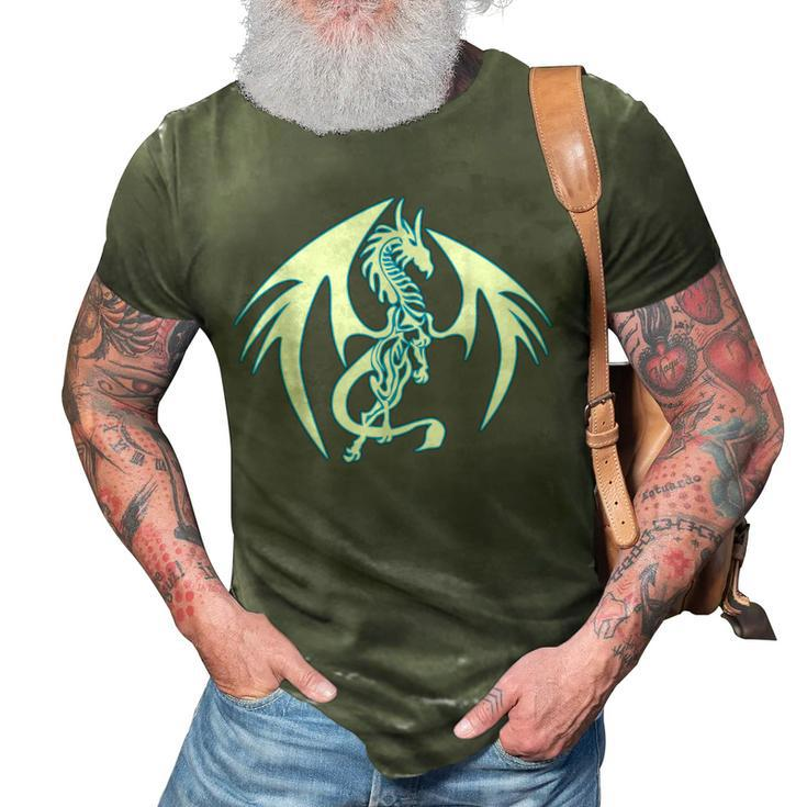 Blue Ice Dragon Kids Halloween Team Undead  3D Print Casual Tshirt