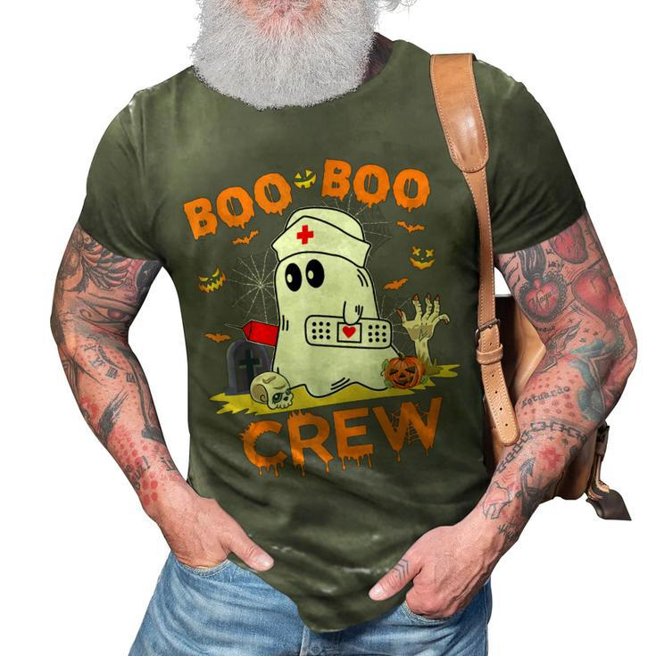 Boo Boo Crew Nurse Halloween Vibes Halloween Costume  3D Print Casual Tshirt