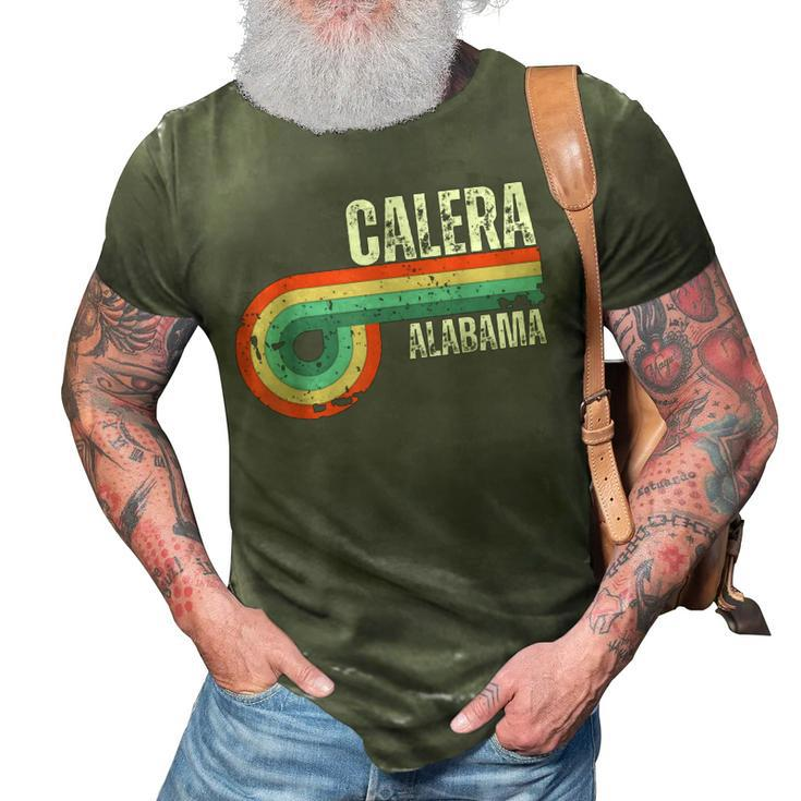 Calera City Alabama State Vintage Retro Souvenir  3D Print Casual Tshirt