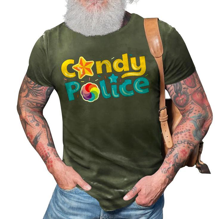 Candy Police Cute Funny Trick Or Treat Halloween Costume  3D Print Casual Tshirt