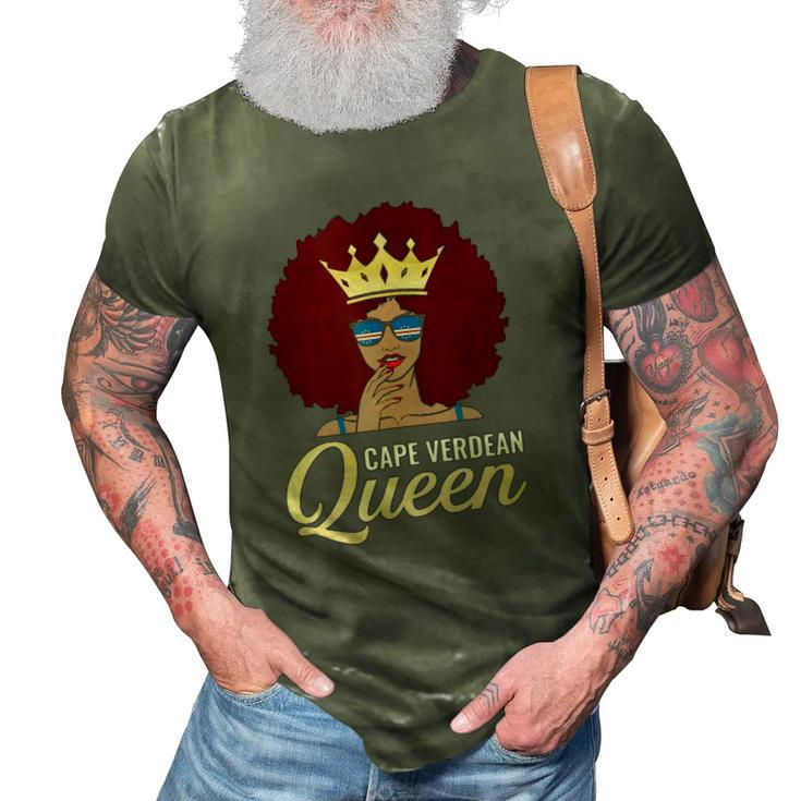 Cape Verdean Queen Cape Verdean  3D Print Casual Tshirt