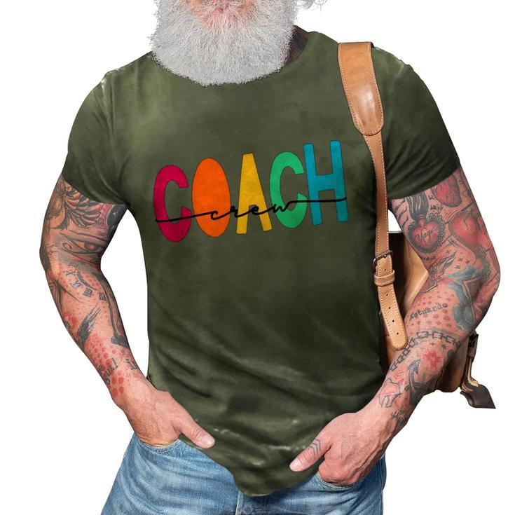 Coach Crew Instructional Coach Reading Career Literacy Pe Gift 3D Print Casual Tshirt