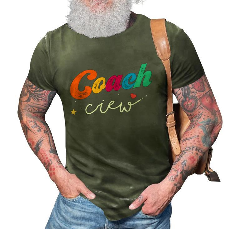 Coach Crew Instructional Coach Reading Career Literacy Pe Gift V3 3D Print Casual Tshirt