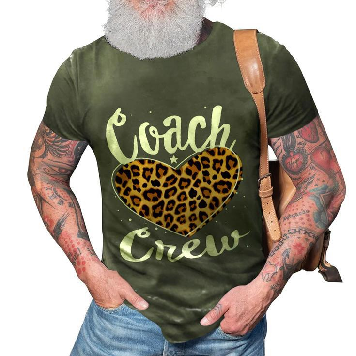 Coach Crew Instructional Coach Reading Career Literacy Pe Great Gift 3D Print Casual Tshirt