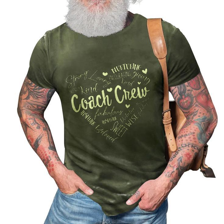 Coach Crew Instructional Coach Reading Career Literacy Pe Meaningful Gift 3D Print Casual Tshirt