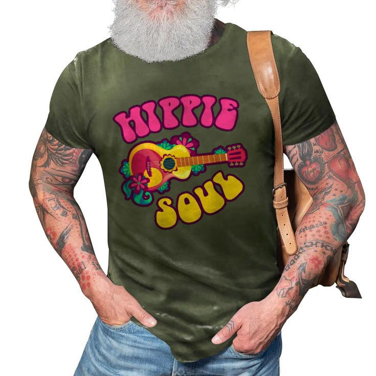 Costume Hippie Soul Funny Halloween Retro Party Women Men 3D Print Casual Tshirt