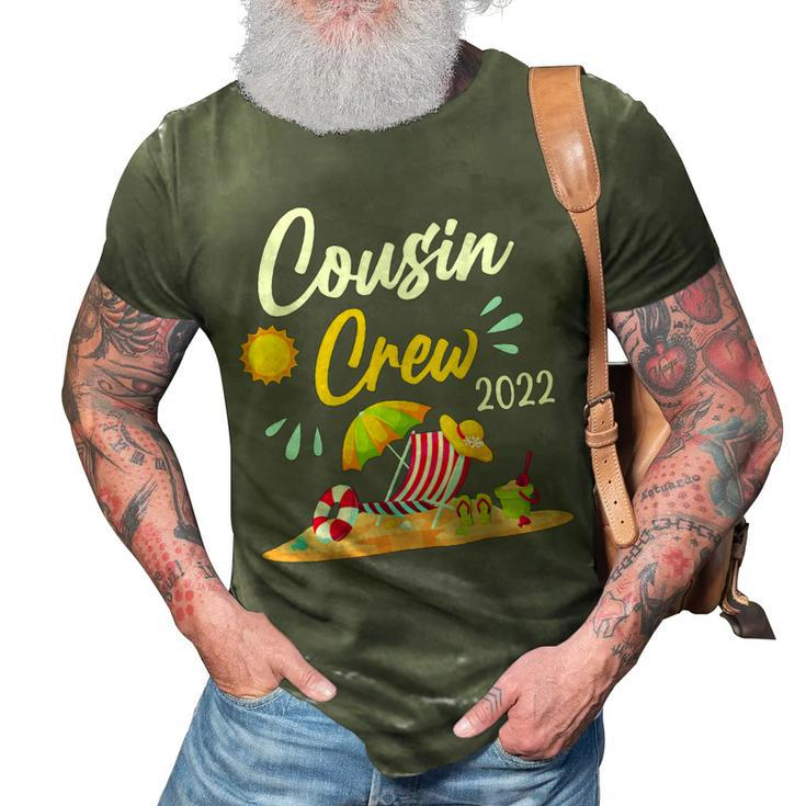 Cousin Crew 2022 Summer Vacation Beach Matching Family  V3 3D Print Casual Tshirt