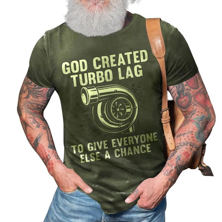 Created Turbo Lag 3D Print Casual Tshirt