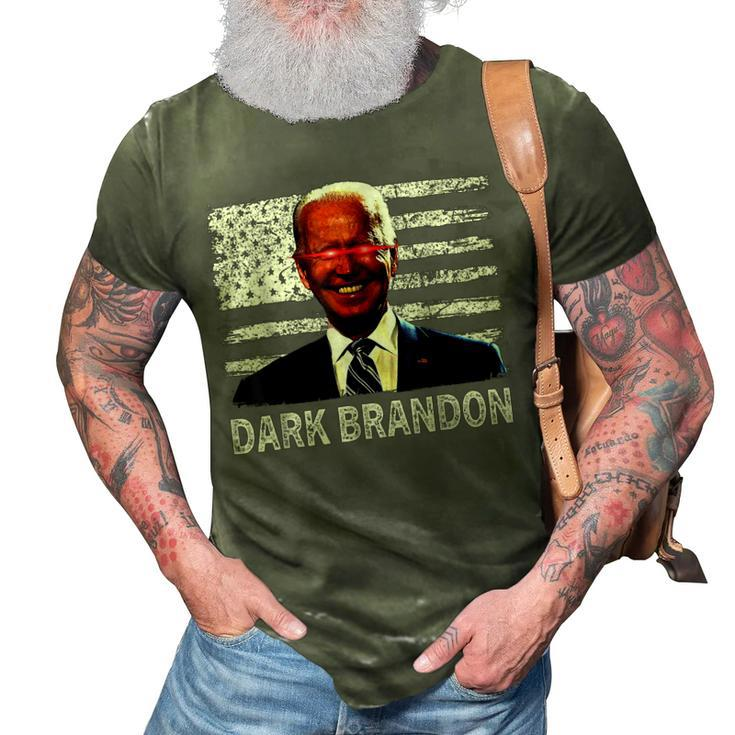 Dark Brandon Funny Biden Saving America Flag Political  3D Print Casual Tshirt
