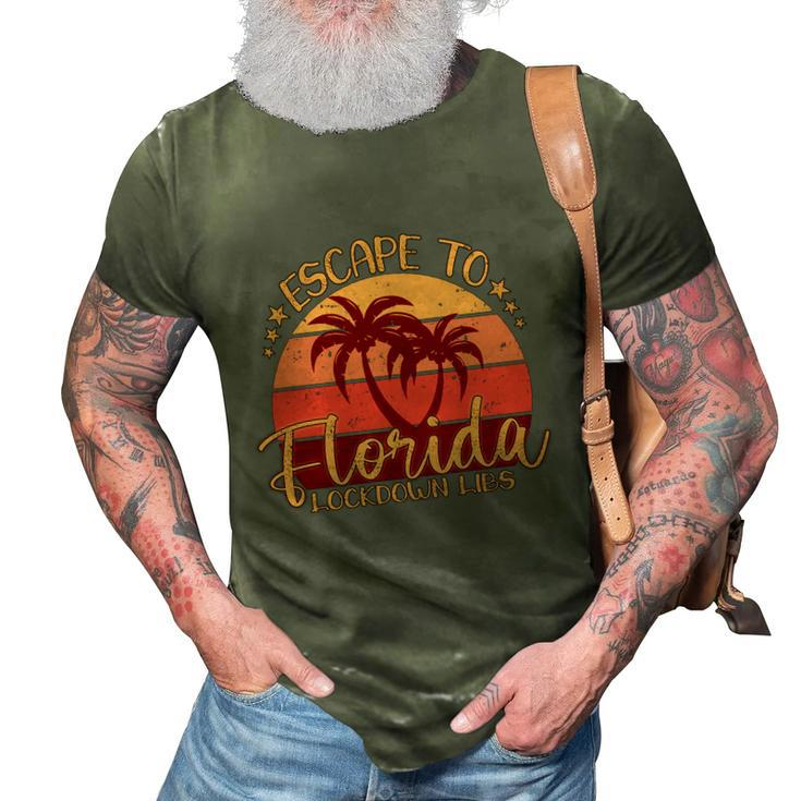 Desantis Escape To Florida Great Gift 3D Print Casual Tshirt