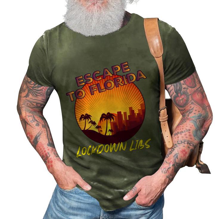 Desantis Escape To Florida Great Gift V2 3D Print Casual Tshirt