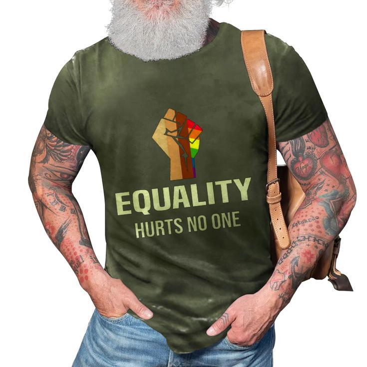 Equality Hurts No One Lgbt Human Rights Gift 3D Print Casual Tshirt