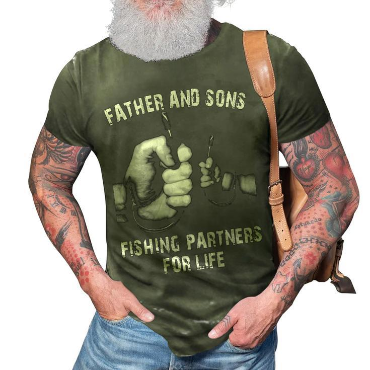 Father & Sons - Fishing Partners 3D Print Casual Tshirt
