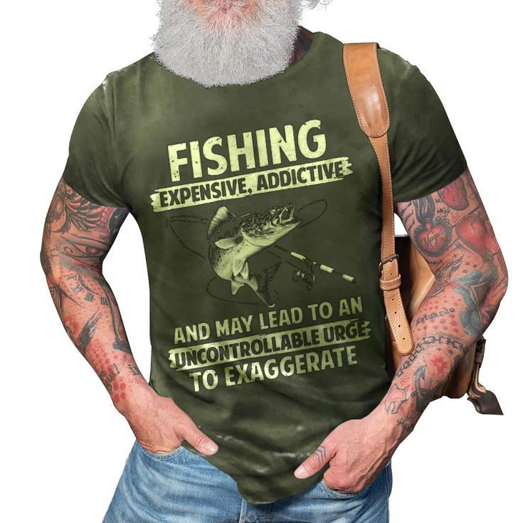 Fishing - Expensive Addictive 3D Print Casual Tshirt