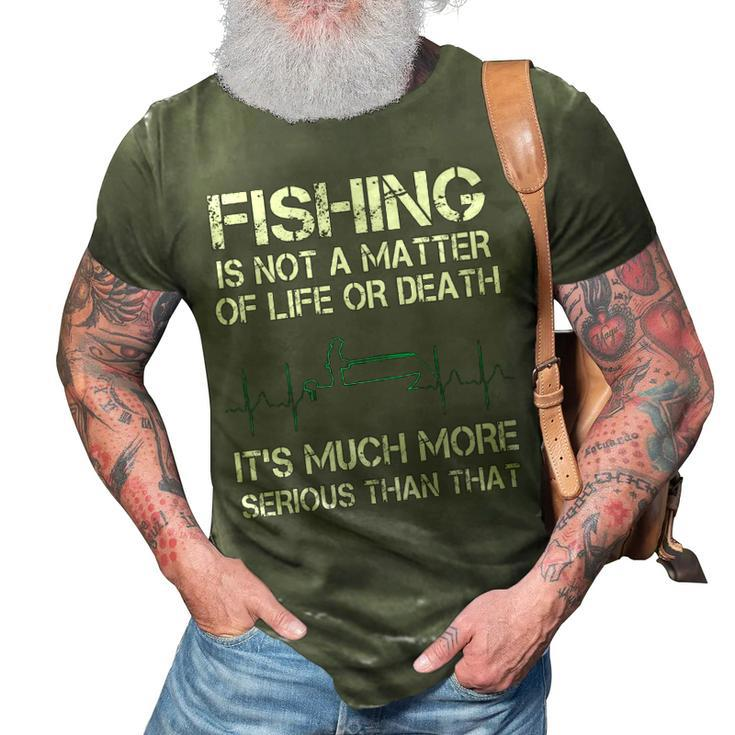 Fishing - Life Or Death 3D Print Casual Tshirt
