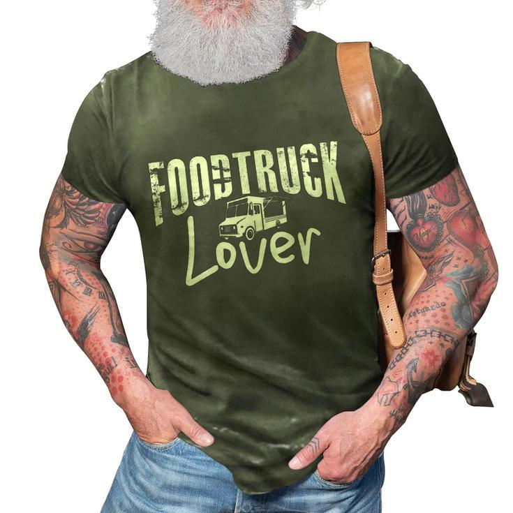 Foodtruck Love Ice Cream Trucks Fastfood Food Truck Gift 3D Print Casual Tshirt