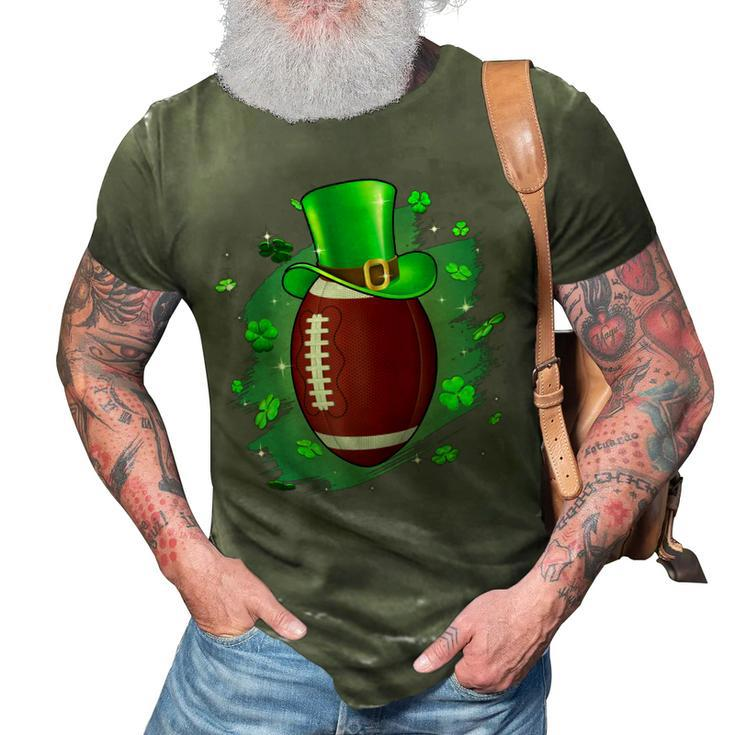 Football St Patricks Day Leprechaun Shamrock Irish Boys Kids  3D Print Casual Tshirt