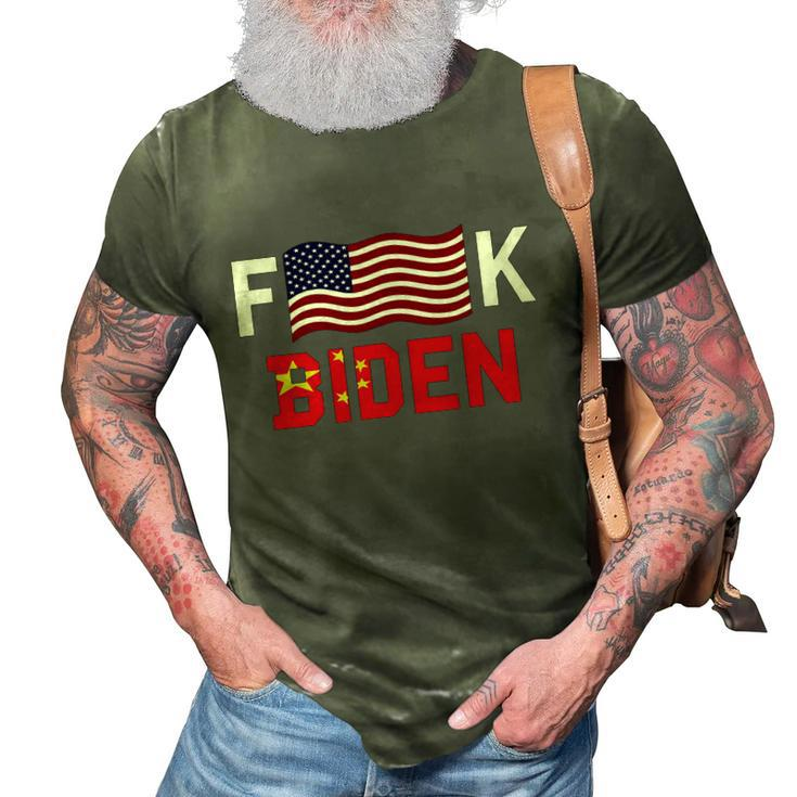 Funny Anti Biden Fjb Bare Shelves Bareshelves Biden Sucks Political Humor 3D Print Casual Tshirt