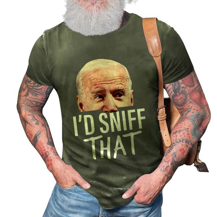 Funny Anti Biden Fjb Dementia Biden Poopypants Funny Anti Biden Sleepy Joe 3D Print Casual Tshirt