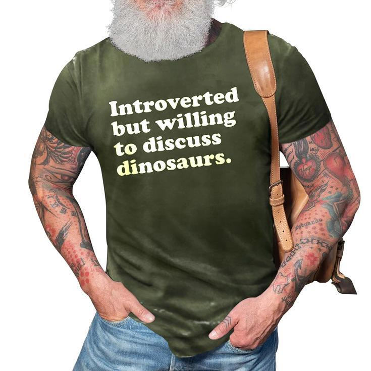 Funny Dinosaur Dinosaurs Men Women Or Kids 3D Print Casual Tshirt