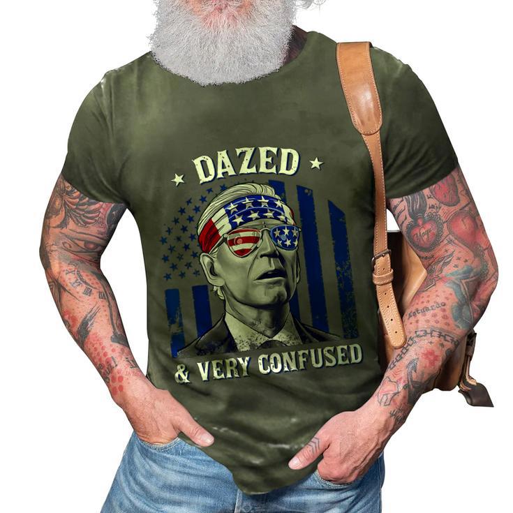 Funny Joe Biden Dazed And Very Confused 4Th Of July 2022 3D Print Casual Tshirt