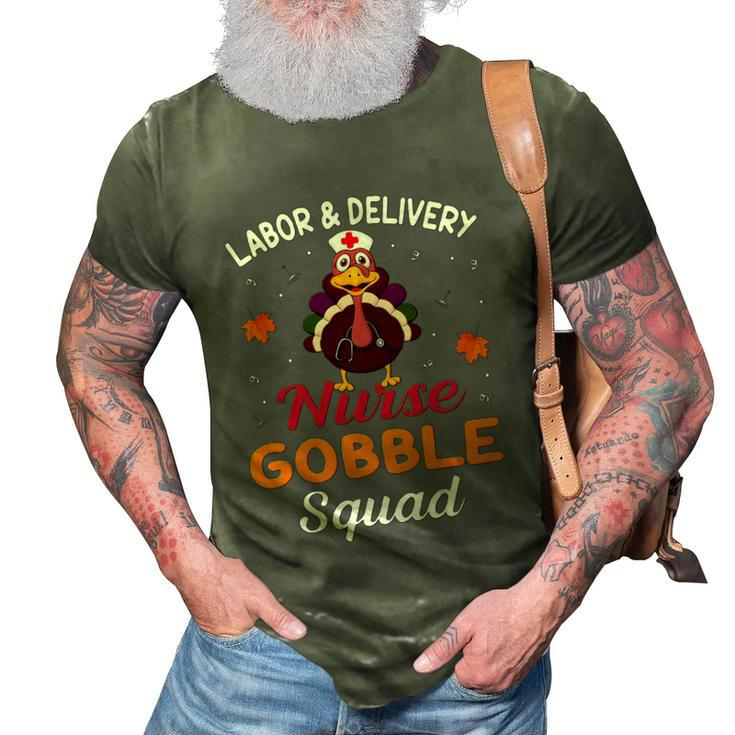 Funny Labor Day Tshirtlabor & Delivery Nurse Bobble Squad Funny Labor Day 3D Print Casual Tshirt