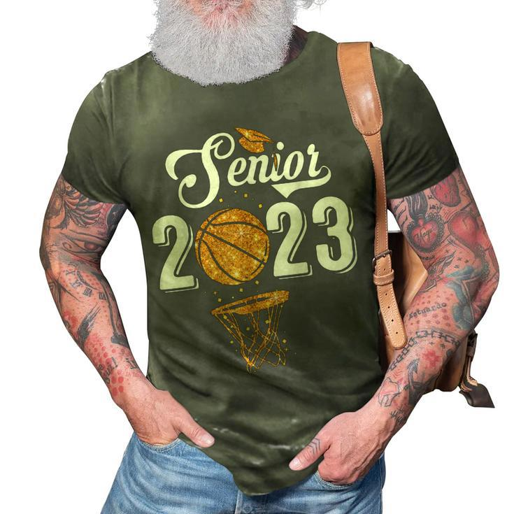 Graduate Senior Class 2023 Graduation Basketball Player  3D Print Casual Tshirt
