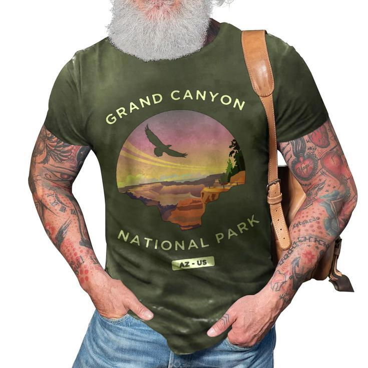 Grand Canyon Arizona Us National Park Travel Hiking  3D Print Casual Tshirt