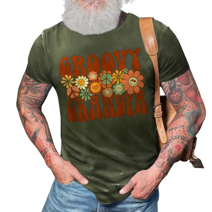 Groovy Grandpa Retro Matching Family Baby Shower  V2 3D Print Casual Tshirt
