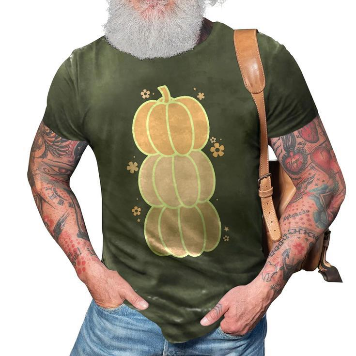 Halloween Colorful Cute Pumpkin Idea Gift 3D Print Casual Tshirt