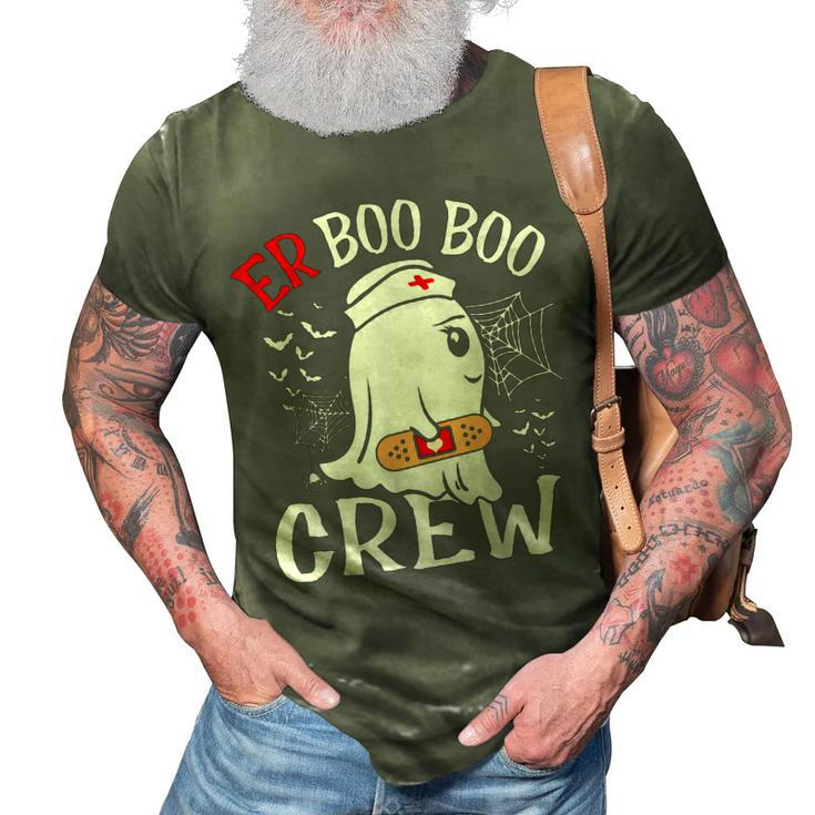 Halloween Er Costume Er Boo Boo Crew Nurse Ghost Nursing  3D Print Casual Tshirt