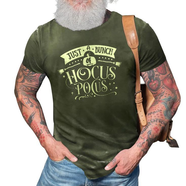 Halloween Just A Bunch Of Hocus Pocus White Version 3D Print Casual Tshirt