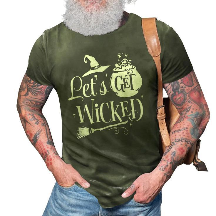 Halloween Let_S Get Wicked White Version For You 3D Print Casual Tshirt