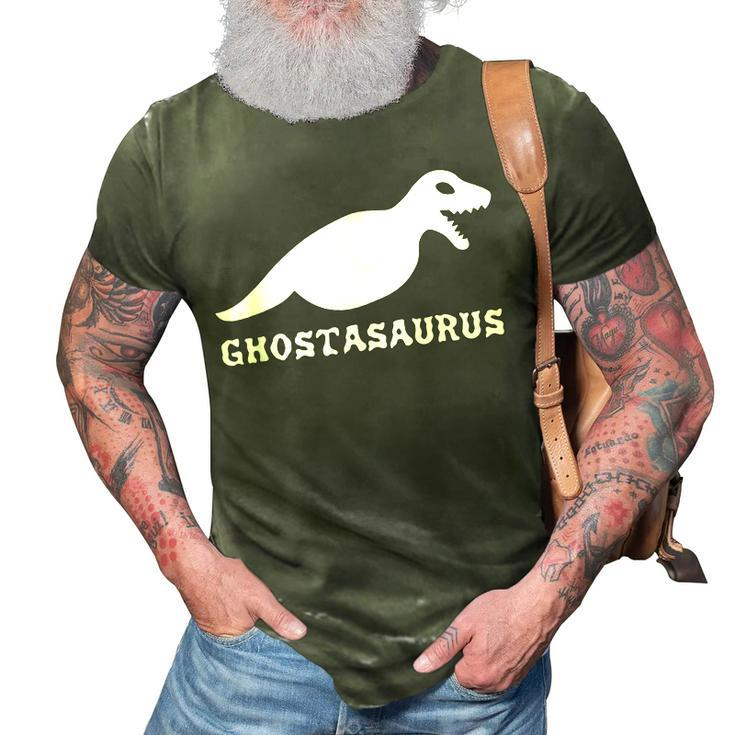 Halloween Scary Dinosaurs Ghost Spooky Boo Funny  3D Print Casual Tshirt