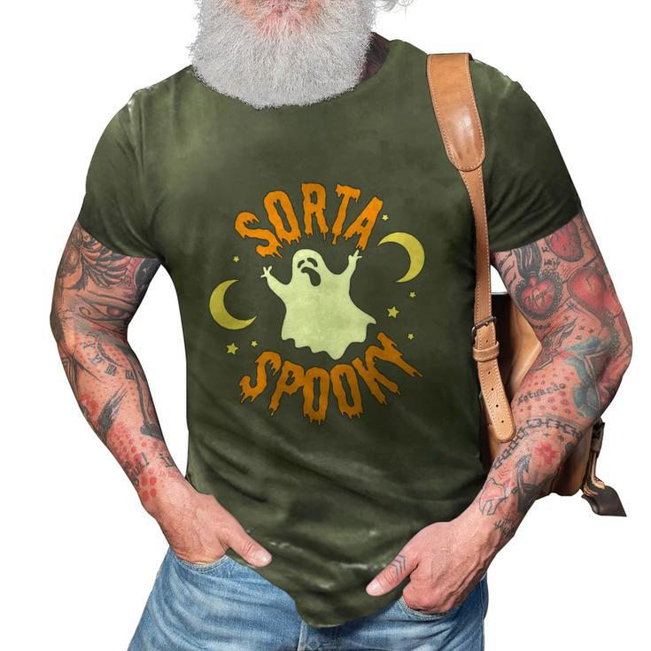 Halloween Sorta Spooky Ghost Hunting Night Moon 3D Print Casual Tshirt