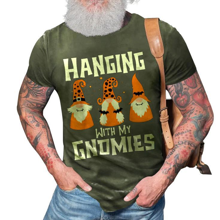 Hanging With My Gnomies Three Gnomes Halloween Costumes Boys  3D Print Casual Tshirt