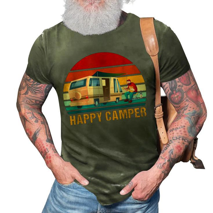 Happy Camper - Camping Rv Camping For Men Women And Kids  3D Print Casual Tshirt