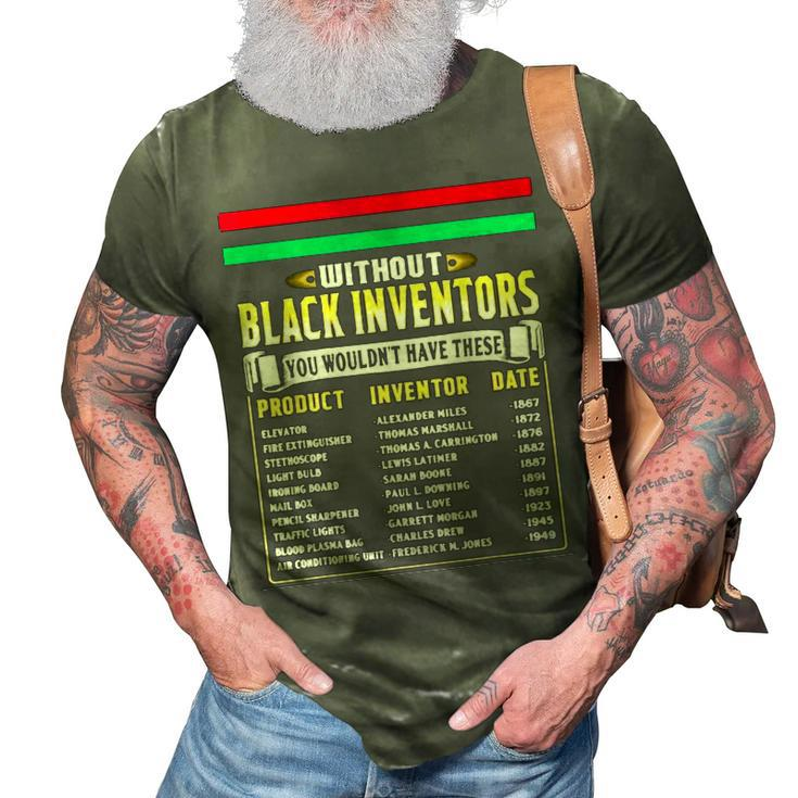 History Of Black Inventors Black History Month 3D Print Casual Tshirt