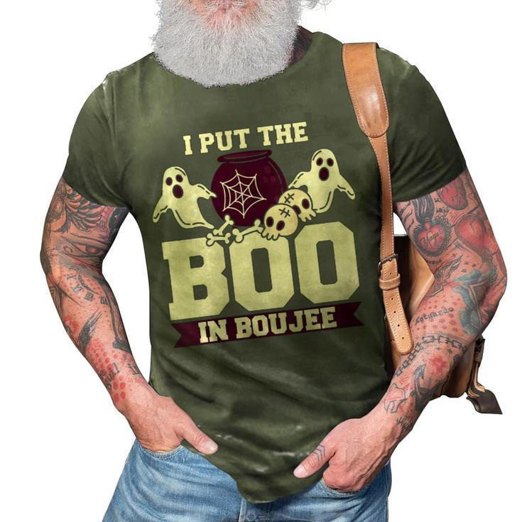 I Put The Boo In Boujee Boo Halloween Party 3D Print Casual Tshirt