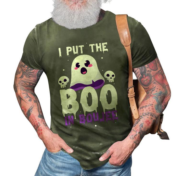 I Put The Boo In Boujee Cute Ghost Halloween 3D Print Casual Tshirt